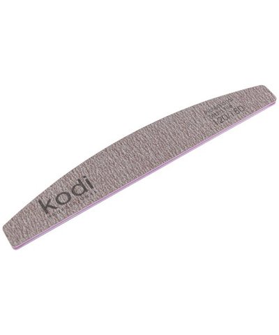 Купити №75 Пилка для нігтів Kodi "Півмісяць 120/180 (колір: коричневий, розмір:178/28/4) , ціна 30 грн, фото 1