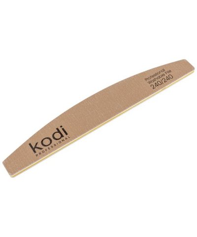 Купить №3 Пилка для ногтей Kodi "Полумесяц" 240/240 (цвет: золотистый, размер:178/28/4) , цена 48 грн, фото 1