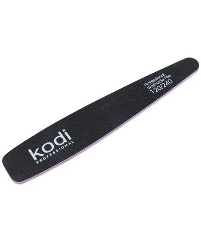 Купить №65 Пилка для ногтей Kodi конусная 120/240 (цвет: черный, размер:178/32/4) , цена 33 грн, фото 1