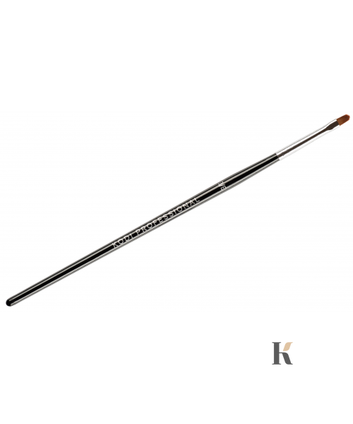 Купити Пензлик Kodi для гелевого моделювання нігтів в тубусі №3 / Е (нейлон; дерев'яна чорна ручка) , ціна 78 грн, фото 2