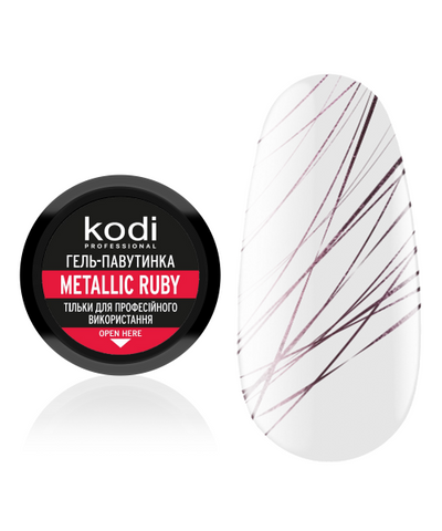 Гель-павутинка для нігтів Spider gel Kodi Professional Metallic Ruby, 4 мл, 4 мл