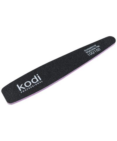Купити №63 Пилка для нігтів Kodi конічна 100/150 (колір: чорний, розмір:178/32/4) , ціна 33 грн, фото 1