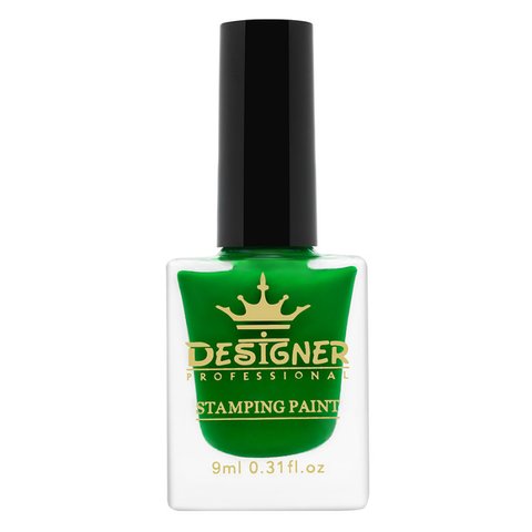 Купити Лак-фарба Stamping Paint Designer №13 – для стемпінгу (зелена, 9 мл) , ціна 60 грн, фото 1