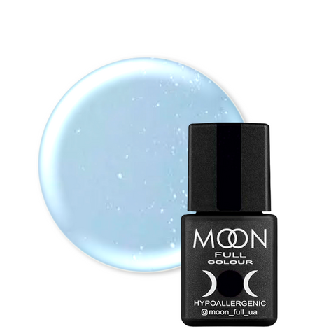 Купити Кольорова база Moon Full BARBIE Color 8 мл №02 (ніжно-блакитний з дрібним шиммером) , ціна 112 грн, фото 1