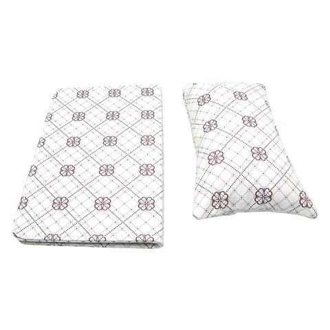 Купити Набір для манікюру: килимок + підлокітник для рук (бежевий, з квітковим принтом) , ціна 220 грн, фото 1
