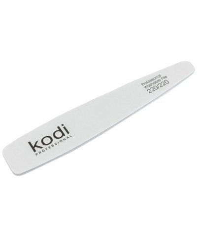 Купить №29 Пилка для ногтей Kodi конусная 220/220 (цвет: белый, размер:178/32/4) , цена 52 грн, фото 1