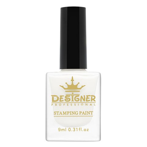 Купити Лак-фарба Stamping Paint Designer №2 – для стемпінгу (біла, 9 мл) , ціна 60 грн, фото 1