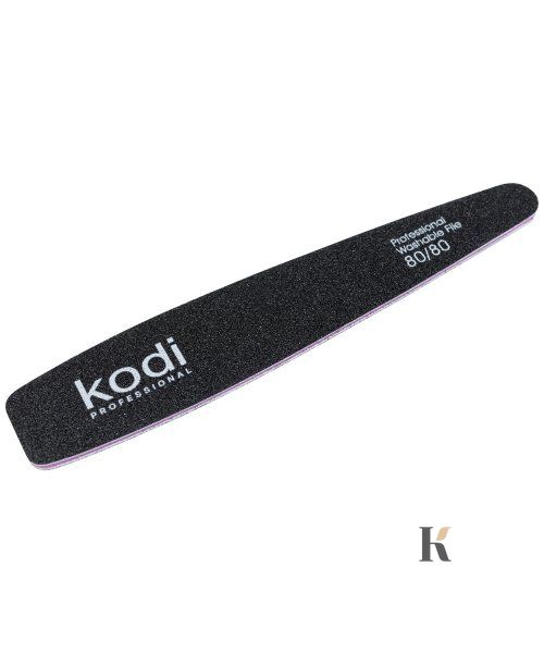 Купити №55 Пилка для нігтів Kodi конічна 80/80 (колір: чорний, розмір:178/32/4) , ціна 33 грн, фото 1
