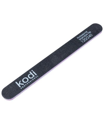 Купити №54 Пилка для нігтів Kodi пряма 120/240 ( колір: чорний, розмір:178/19/4) , ціна 25 грн, фото 1
