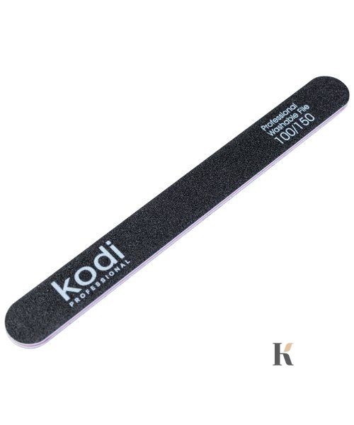 Купити №52 Пилка для нігтів Kodi пряма 100/150 ( колір: чорний, розмір:178/19/4) , ціна 25 грн, фото 1