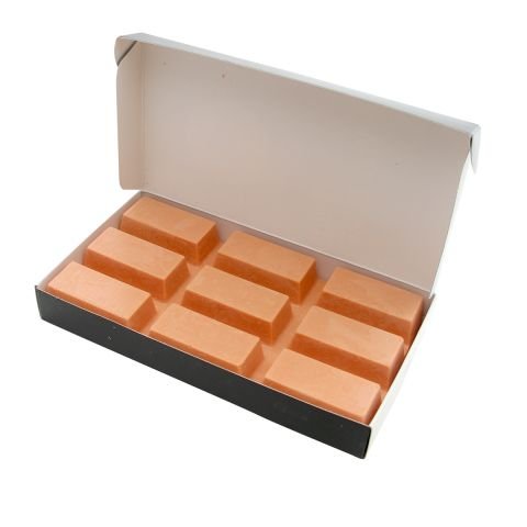 Купить Пленочный воск «Natural Wax Block» для депиляции от Global Fashion (оранжевый, в брикете, 500 г) , цена 179 грн, фото 1