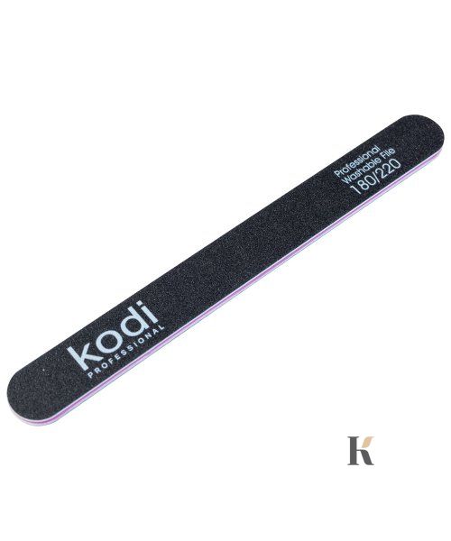 Купити №51 Пилка для нігтів Kodi пряма 180/220 ( колір: чорний, розмір:178/19/4) , ціна 25 грн, фото 1