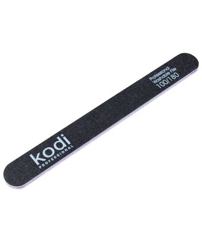 Купити №50 Пилка для нігтів Kodi пряма 100/180 ( колір: чорний, розмір:178/19/4) , ціна 25 грн, фото 1