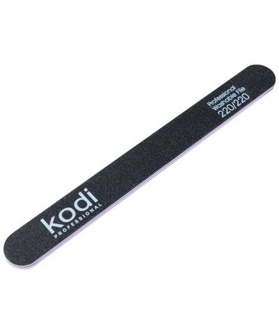 Купити №49 Пилка для нігтів Kodi пряма 220/220 ( колір: чорний, розмір:178/19/4) , ціна 25 грн, фото 1