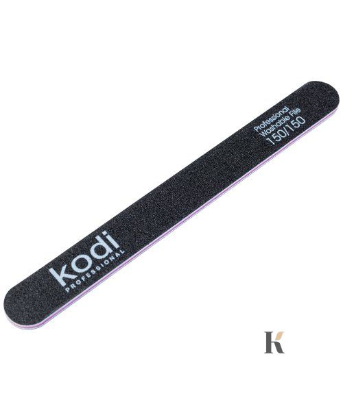 Купити №47 Пилка для нігтів Kodi пряма 150/150 ( колір: чорний, розмір:178/19/4) , ціна 25 грн, фото 1