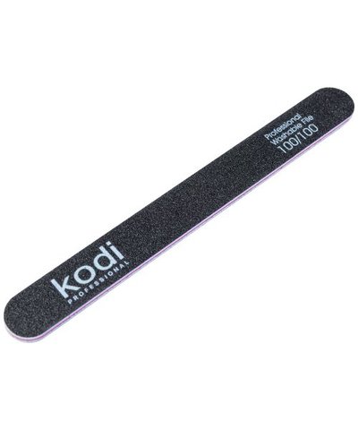 Купити №45 Пилка для нігтів Kodi пряма 100/100 ( колір: чорний, розмір:178/19/4) , ціна 25 грн, фото 1