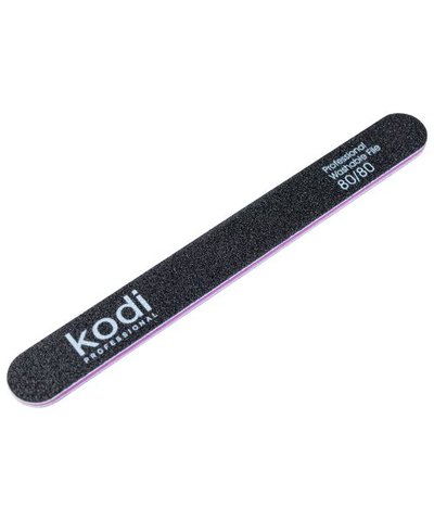 Купити №44 Пилка для нігтів Kodi пряма 80/80 ( колір: чорний, розмір:178/19/4) , ціна 25 грн, фото 1