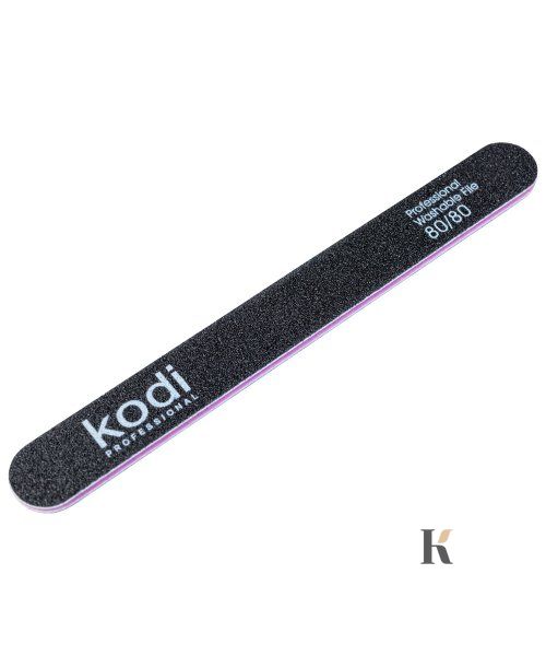 Купити №44 Пилка для нігтів Kodi пряма 80/80 ( колір: чорний, розмір:178/19/4) , ціна 25 грн, фото 1