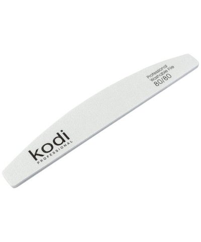 Купить №9 Пилка для ногтей Kodi "Полумесяц" 80/80 (цвет: белый, размер:178/28/4) , цена 48 грн, фото 1