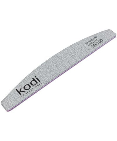 Купить №89 Пилка для ногтей Kodi "Полумесяц" 100/100 (цвет: серый, размер:178/28/4) , цена 37 грн, фото 1