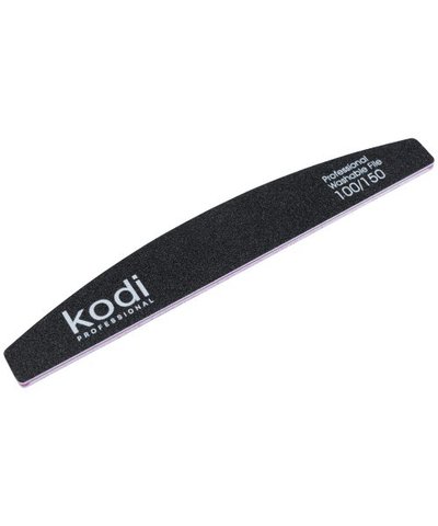Купить №41 Пилка для ногтей Kodi "Полумесяц" 100/150 (цвет: черный, размер:178/28/4) , цена 30 грн, фото 1
