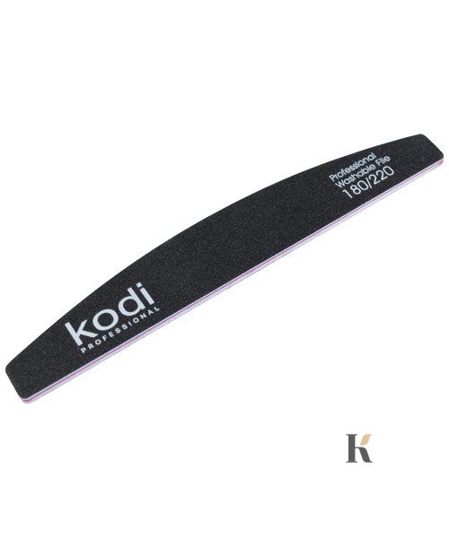 Купити №40 Пилка для нігтів Kodi "Півмісяць"180/220 (колір:чорний, розмір:178/28/4) , ціна 30 грн, фото 1