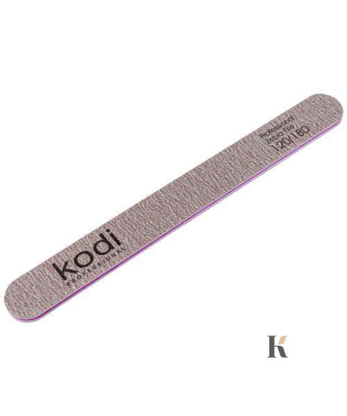 Купить №86 Пилка для ногтей Kodi прямая 120/180 (цвет: коричневый, размер:178/19/4) , цена 25 грн, фото 1