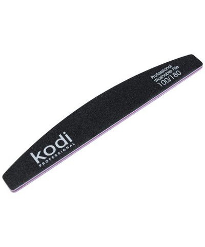 Купити №39 Пилка для нігтів Kodi "Півмісяць"100/180 (колір:чорний, розмір:178/28/4) , ціна 30 грн, фото 1