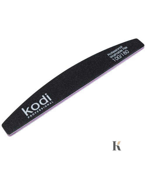 Купить №39 Пилка для ногтей Kodi "Полумесяц" 100/180 (цвет: черный, размер:178/28/4) , цена 30 грн, фото 1