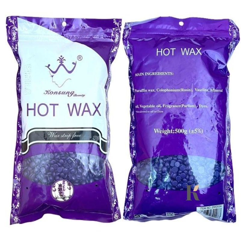 Купить Воск в гранулах низкотемпературный Konsung Hot Wax Лаванда, 100 г , цена 59 грн, фото 2