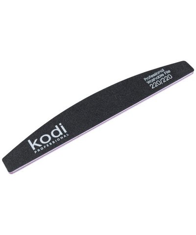 Купити №38 Пилка для нігтів Kodi "Півмісяць"220/220 (колір:чорний, розмір:178/28/4) , ціна 30 грн, фото 1