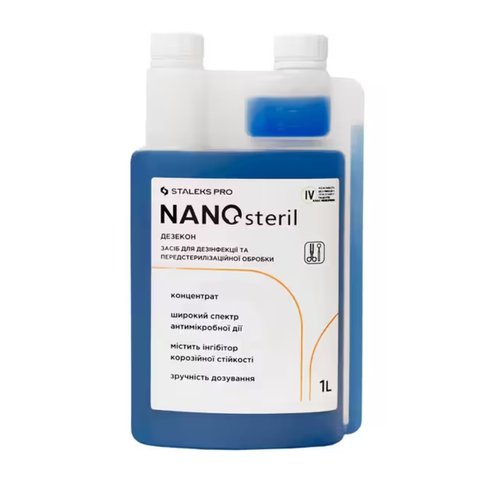 Купити Універсальний засіб для дезінфекції NANOSTERIL STALEKS PRO 1000 МЛ , ціна 570 грн, фото 1