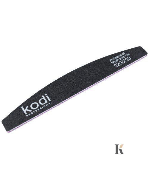 Купити №38 Пилка для нігтів Kodi "Півмісяць"220/220 (колір:чорний, розмір:178/28/4) , ціна 30 грн, фото 1