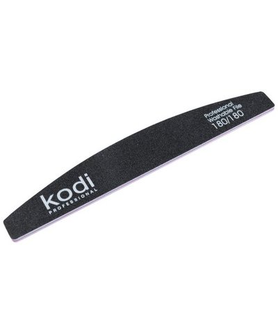 Купить №37 Пилка для ногтей Kodi "Полумесяц" 180/180 (цвет: черный, размер:178/28/4) , цена 30 грн, фото 1