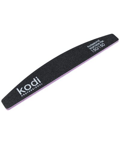 Купить №36 Пилка для ногтей Kodi "Полумесяц" 150/150 (цвет: черный, размер:178/28/4) , цена 30 грн, фото 1