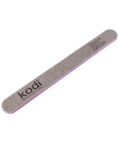 Купить №82 Пилка для ногтей Kodi прямая 220/220 (цвет: коричневый, размер:178/19/4) , цена 25 грн, фото 1