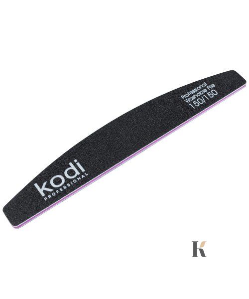 Купити №36 Пилка для нігтів Kodi "Півмісяць"150/150 (колір:чорний, розмір:178/28/4) , ціна 30 грн, фото 1