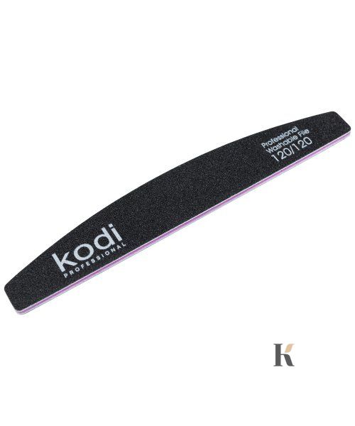 Купити №35 Пилка для нігтів Kodi "Півмісяць"120/120 (колір:чорний, розмір:178/28/4) , ціна 30 грн, фото 1