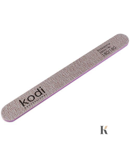 Купити №81 Пилка для нігтів Kodi пряма 180/180 (колір: коричневий, розмір:178/19/4) , ціна 25 грн, фото 1