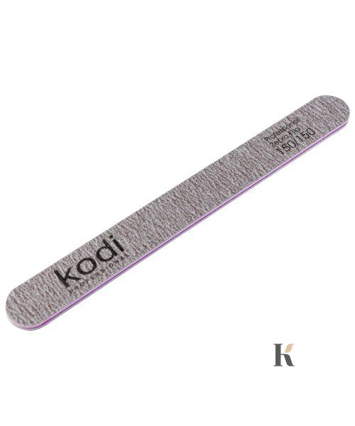 Купить №80 Пилка для ногтей Kodi прямая 150/150 (цвет: коричневый, размер:178/19/4) , цена 25 грн, фото 1