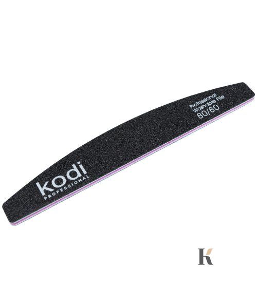 Купити №33 Пилка для нігтів Kodi "Півмісяць" 80/80 (колір:чорний, розмір:178/28/4) , ціна 30 грн, фото 1