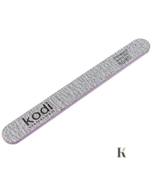 Купить №77 Пилка для ногтей Kodi прямая 80/80 (цвет: коричневый, размер:178/19/4) , цена 25 грн, фото 1