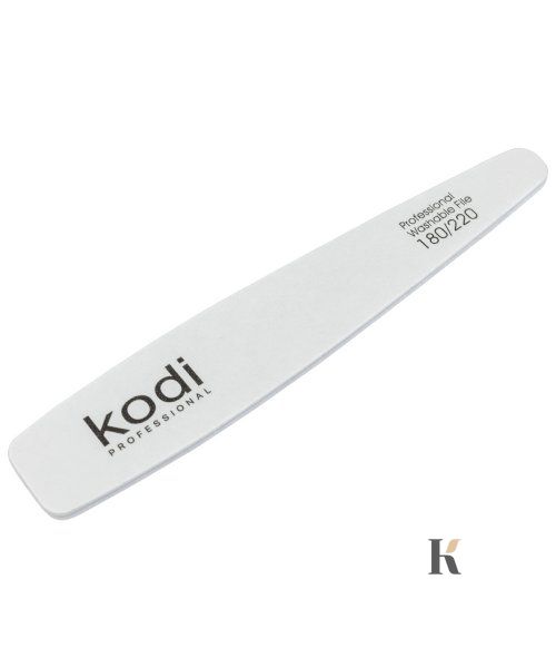 Купити №31 Пилка для нігтів Kodi конічна 180/220 (колір: білий, розмір:178/32/4) , ціна 52 грн, фото 1