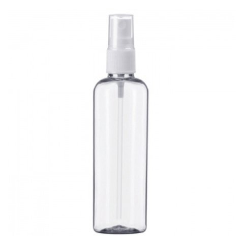 Пластиковая бутылка с распылителем 100 мл, Прозрачный