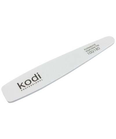 Купить №30 Пилка для ногтей Kodi конусная 100/180 (цвет: белый, размер:178/32/4) , цена 52 грн, фото 1