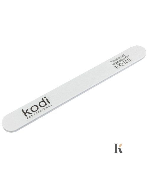 Купити №24 Пилка для нігтів Kodi пряма 100/150 (колір: білий, розмір:178/19/4) , ціна 41 грн, фото 1