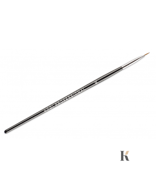 Купити Пензлик Kodi для розпису в тубусі №00 (нейлон, дерев'яна чорна ручка) , ціна 62 грн, фото 2