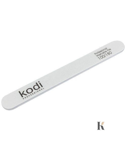 Купити №22 Пилка для нігтів Kodi пряма 100/180 (колір: білий, розмір:178/19/4) , ціна 41 грн, фото 1